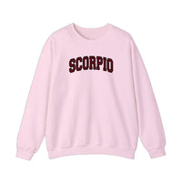 Scorpio Varsity Arch Sweatshirt — Light Pink