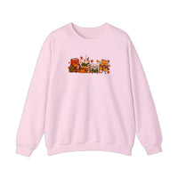 Cozy Autumn Book Club Sweatshirt — Light Pink