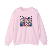 America Wildflowers Freedom Brave Sweatshirt — Light Pink