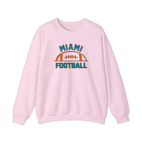 Miami Football Vintage Half Ball Sweatshirt — Light Pink