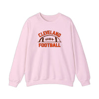 Cleveland Football Vintage Arch Sweatshirt — Light Pink