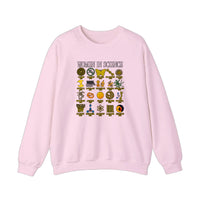 Women In Science Icons Grid Sweatshirt — Light Pink