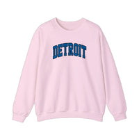 Detroit Varsity Arch Sweatshirt — Light Pink
