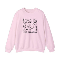 Ghost Cats Under Sheets Sweatshirt — Light Pink