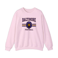 Baltimore Football Raven Mascot Sweatshirt — Light Pink