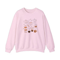 Cozy Coffee And Tea Collection Sweatshirt — Light Pink