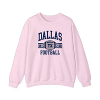Dallas Texas Football 1960 Sweatshirt — Light Pink