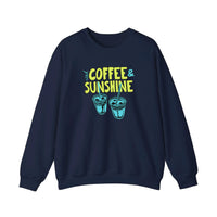 Iced Coffee And Sunshine Sweatshirt — Navy