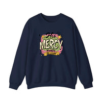 His Mercy Rewrote My Story Sweatshirt — Navy