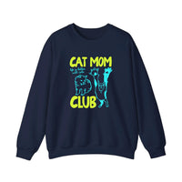 Cat Mom Club Sweatshirt — Navy
