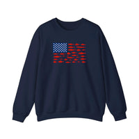Stars And Stripes Fish Flag Sweatshirt — Navy
