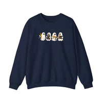 Math Ghosts With Calculators Sweatshirt — Navy