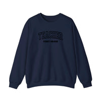First Grade Teacher Varsity Sweatshirt — Navy