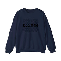 Dog Mom Retro Stack Sweatshirt — Navy
