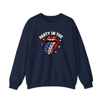 Party In The USA Lips Sweatshirt — Navy