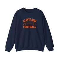 Cleveland Football Vintage Arch Sweatshirt — Navy