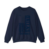 Dallas Football Distressed Flag Sweatshirt — Navy