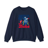 American Babe Cowgirl Flag Sweatshirt — Navy