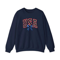 USA Varsity Star Bow Sweatshirt — Navy