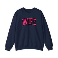 Wife Varsity Arch Sweatshirt — Navy