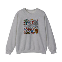 Happy 250 America Doodle Sweatshirt — Sport Grey