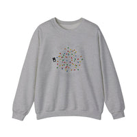 I'm Fine This Is Fine Christmas Lights Sweatshirt — Sport Grey