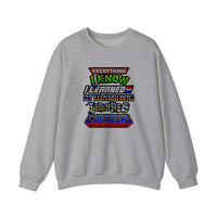 Everything I Know I Learned From 80s Cartoons Sweatshirt — Sport Grey