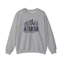 America Wildflower Freedom Sweatshirt — Sport Grey