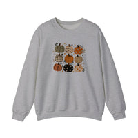Patterned Pumpkin Patch Sweatshirt — Sport Grey