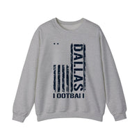 Dallas Football Distressed Flag Sweatshirt — Sport Grey