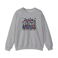 America Wildflowers Freedom Brave Sweatshirt — Sport Grey