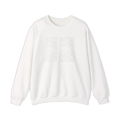 Cat Mom Retro Repeat Sweatshirt