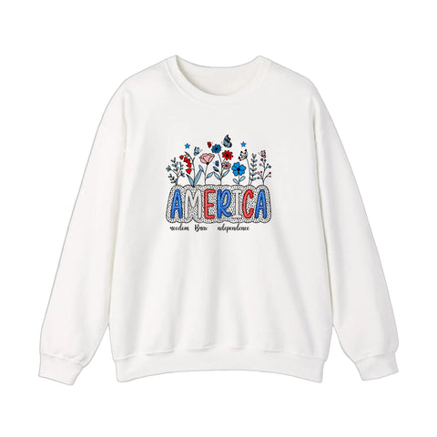 America Wildflower Freedom Sweatshirt