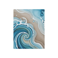 Tidal Whisper Abstract Ocean Swirl Print