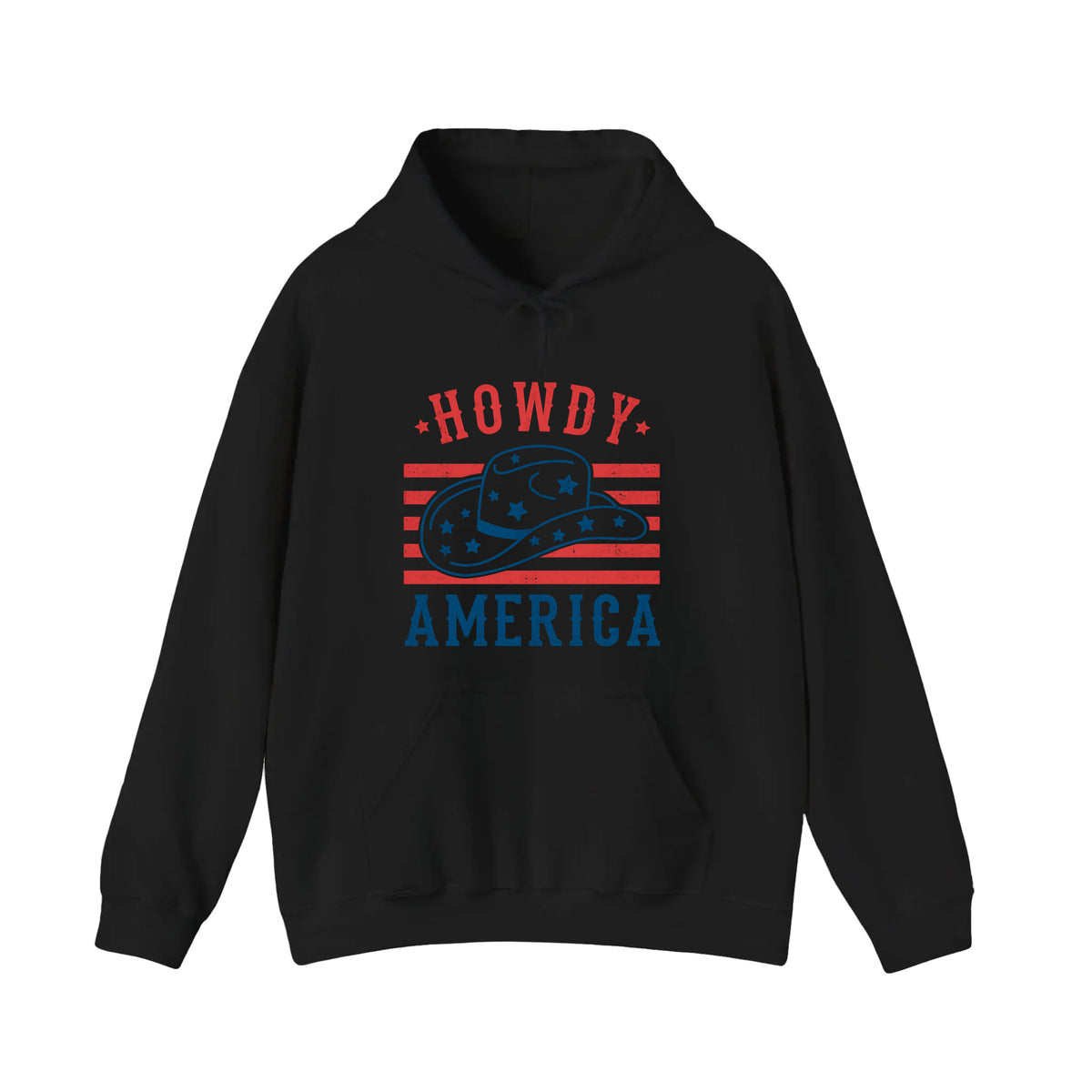 Howdy America Cowboy Hat Hoodie