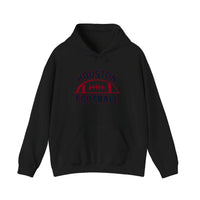 Houston Football Vintage Arch Hoodie — Black