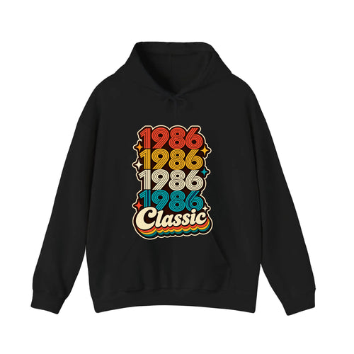 1986 Classic Hoodie — Black