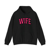 Wife Varsity Arch Hoodie — Black