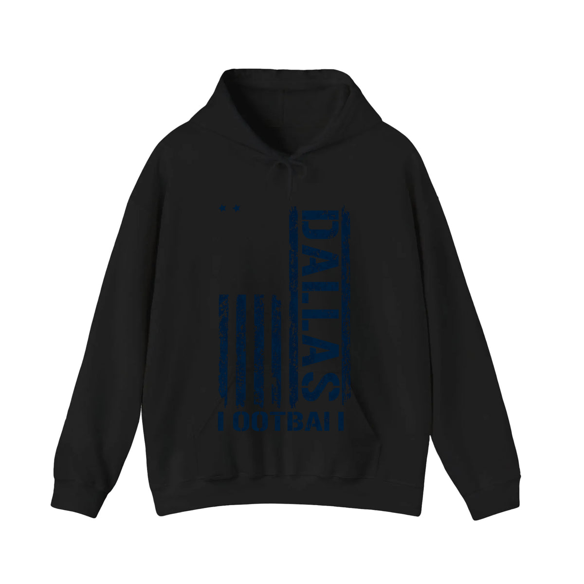 Dallas Football Distressed Flag Hoodie