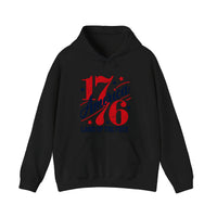 America 1776 Land Of The Free Hoodie — Black