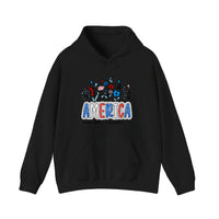 America Wildflower Freedom Hoodie — Black