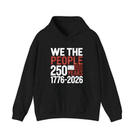 We The People 250 Years Hoodie — Black
