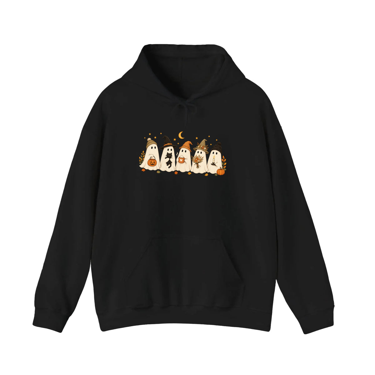 Cozy Autumn Ghost Squad Hoodie