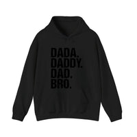 Dada Daddy Dad Bro Hoodie — Black