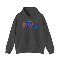 Buffalo Collegiate Arch Hoodie — Dark Heather