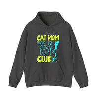 Cat Mom Club Hoodie — Dark Heather