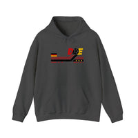 German Soccer Retro Badge Hoodie — Dark Heather
