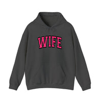 Wife Varsity Arch Hoodie — Dark Heather