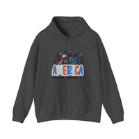 America Wildflower Freedom Hoodie — Dark Heather