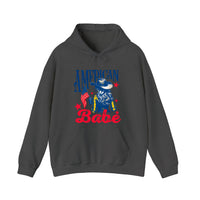 American Babe Cowgirl Flag Hoodie — Dark Heather